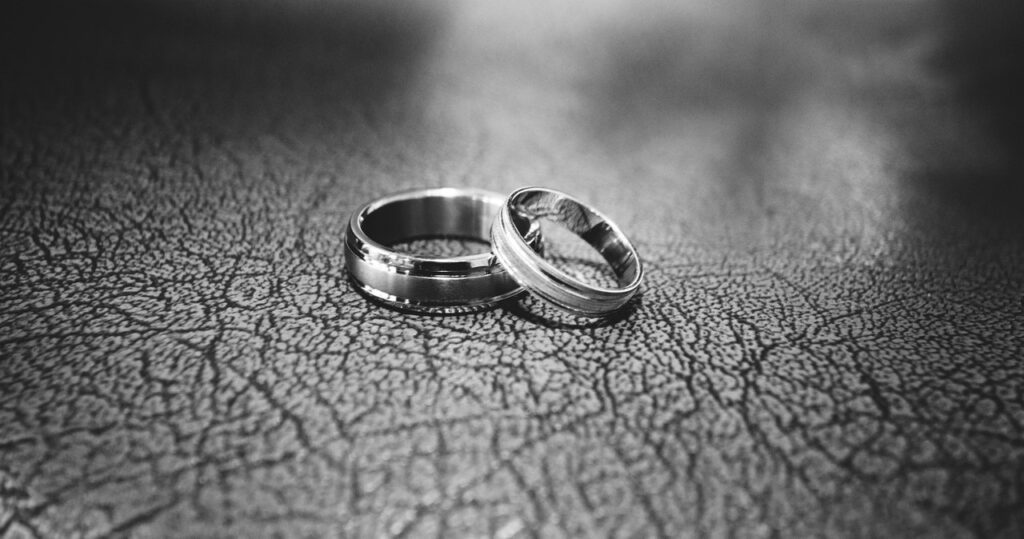 Wedding rings representing in-land sponsorship applications for out of status spouses