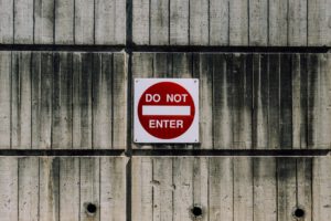 Do Not Enter sign representing ongoing border closure between Canada and the US