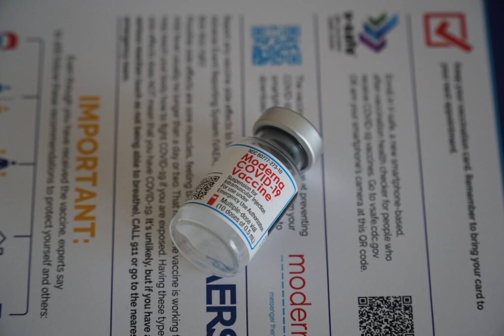 Moderna vaccine representing confusion caused by international vaccine standards