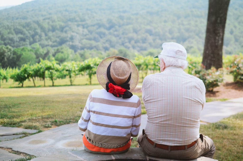 grandparents sitting together