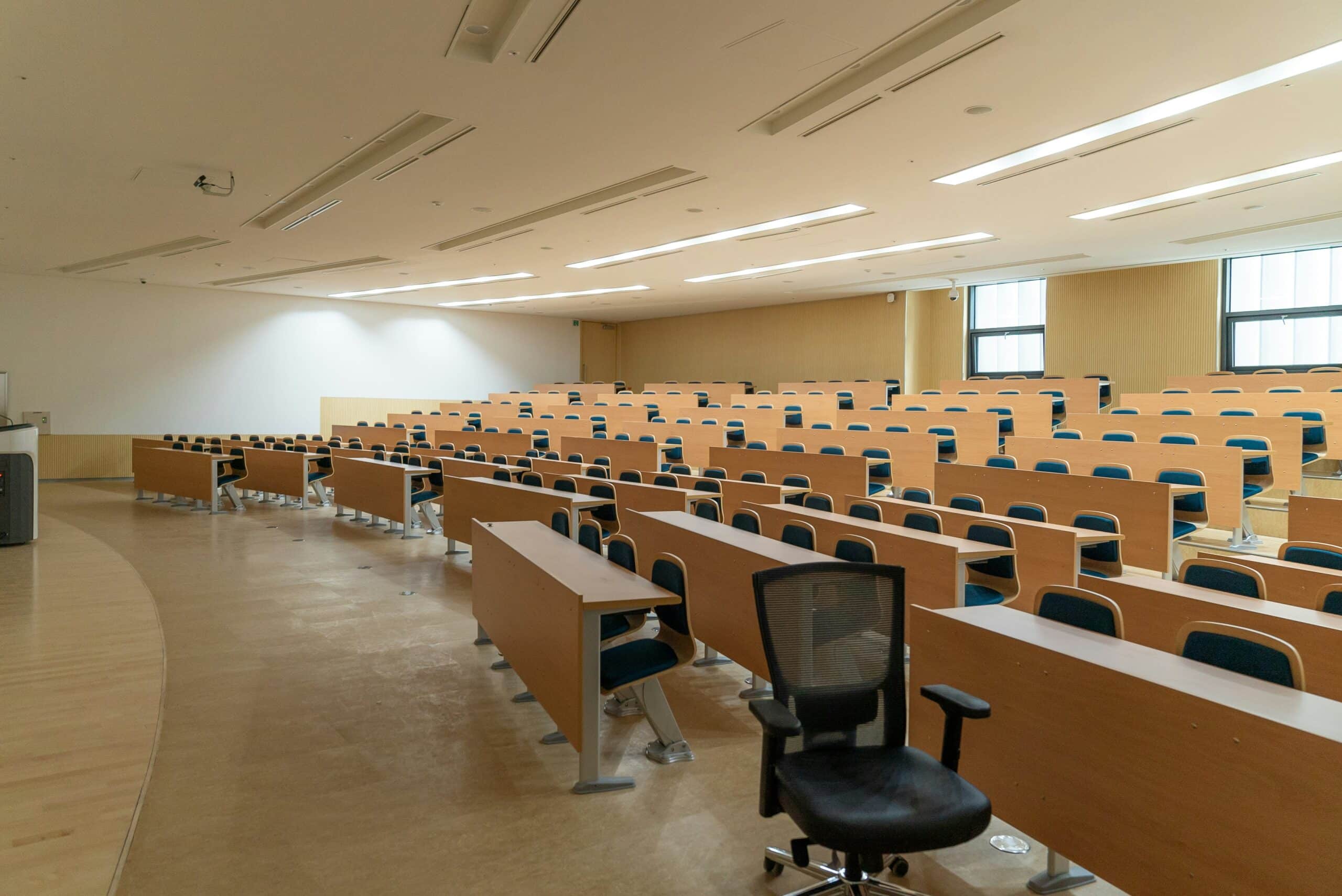 Lecture hall representing the proposed changes to the international student study program