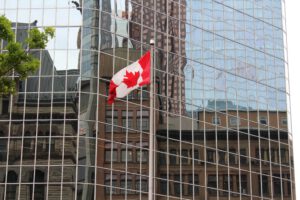 Canadian flag symbolizing changes to immigration.