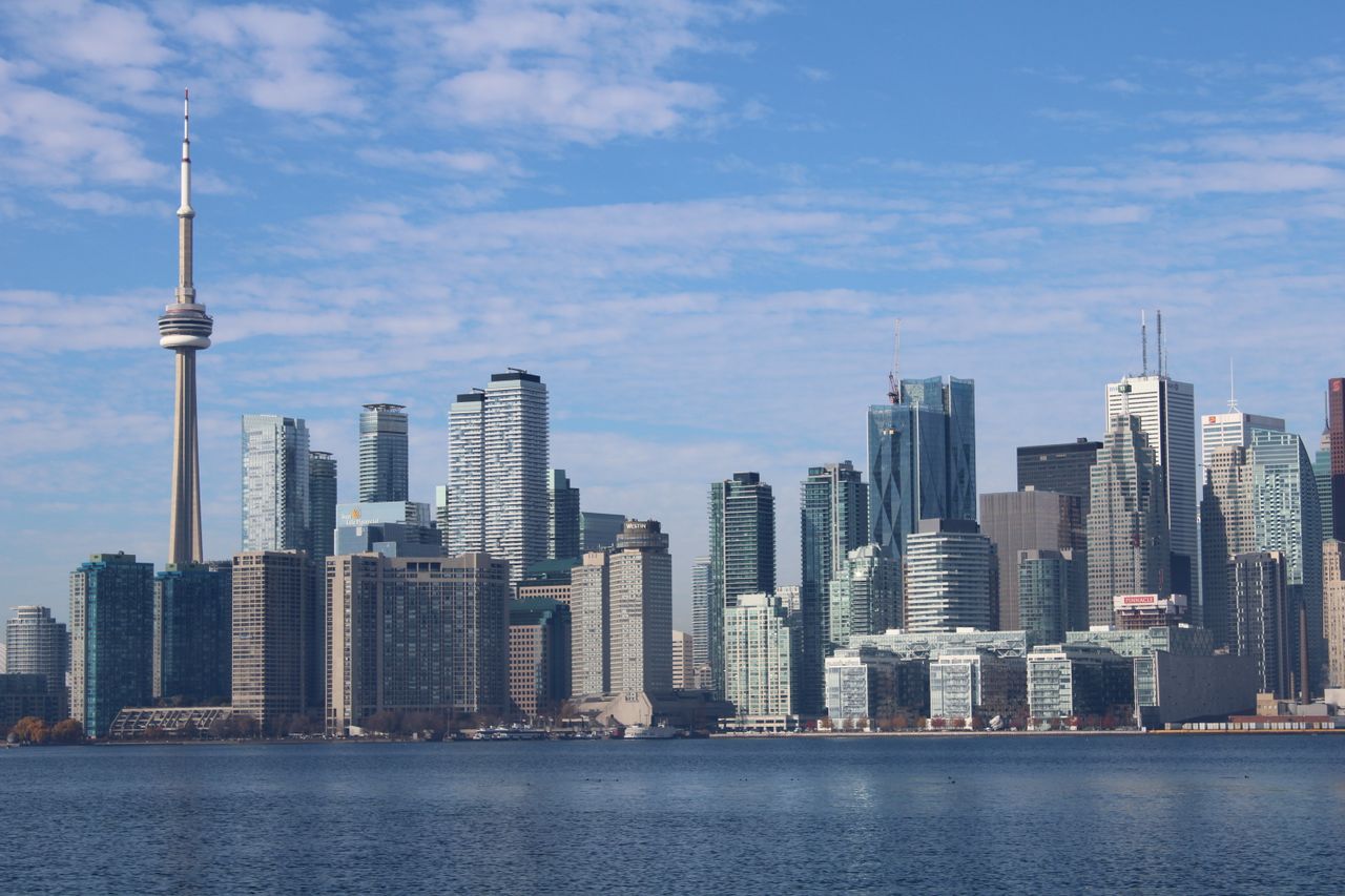 View of the Toronto skyline, representing the recognition of Garson Immigration Law's team members, David L.P. Garson, and Randolph K. Hahn in The Best Lawyers in Canada for 2027. Jessica Ravenhurst has also been named in Best Lawyers: Ones to Watch in Canada.